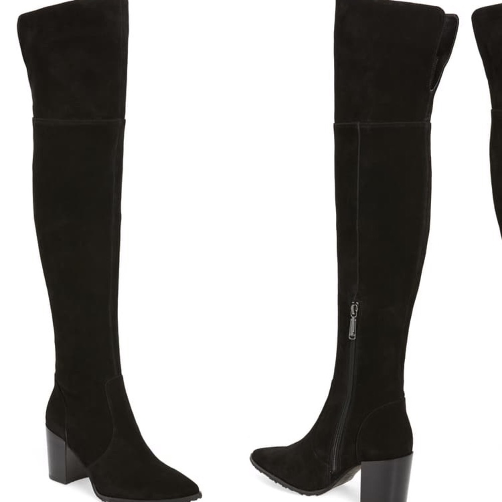 Blondo Black Tatum Waterproof Over the Knee size 9
